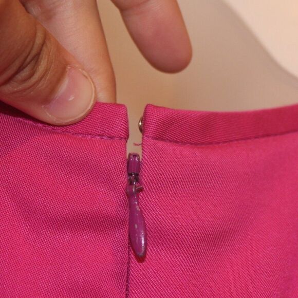 Trina Turk Kiran Pink Sleeveless Peplum Cocktail Dress Women Size 6 . - Picture 11 of 12